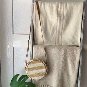 Boho Chic Straw Circle Cross Body